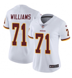 Women's Nike Washington Redskins #71 Trent Williams Elite White NFL Jersey