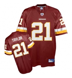 Reebok Washington Redskins #21 Sean Taylor Burgundy Red Team Color Replica Throwback NFL Jersey