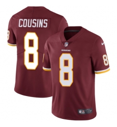 Youth Nike Washington Redskins #8 Kirk Cousins Elite Burgundy Red Team Color NFL Jersey