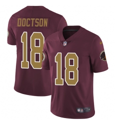 Youth Nike Washington Redskins #18 Josh Doctson Elite Burgundy Red/Gold Number Alternate 80TH Anniversary NFL Jersey