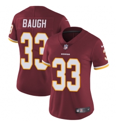 Women's Nike Washington Redskins #33 Sammy Baugh Elite Burgundy Red Team Color NFL Jersey