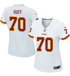 Women's Nike Washington Redskins #70 Sam Huff Game White NFL Jersey