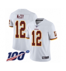 Men's Washington Redskins #12 Colt McCoy White Vapor Untouchable Limited Player 100th Season Football Jersey