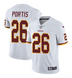 Youth Nike Washington Redskins #26 Clinton Portis Elite White NFL Jersey