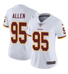 Women's Nike Washington Redskins #95 Jonathan Allen Elite White NFL Jersey