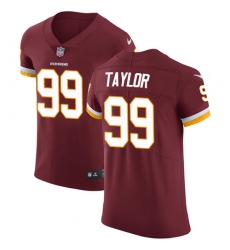 Men's Nike Washington Redskins #99 Phil Taylor Elite Burgundy Red Team Color NFL Jersey