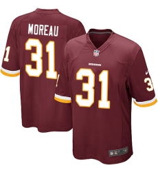 Men's Nike Washington Redskins #31 Fabian Moreau Game Burgundy Red Team Color NFL Jersey