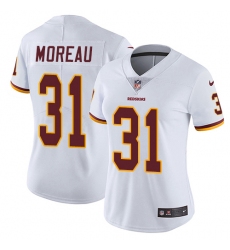 Women's Nike Washington Redskins #31 Fabian Moreau Elite White NFL Jersey