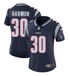 Women's Nike New England Patriots #30 Duron Harmon Navy Blue Team Color Vapor Untouchable Limited Player NFL Jersey