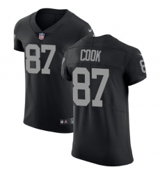 Men's Nike Oakland Raiders #87 Jared Cook Black Team Color Vapor Untouchable Elite Player NFL Jersey