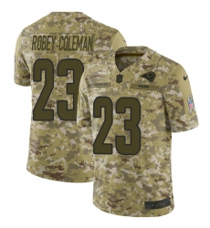 Men's Nike Los Angeles Rams #23 Nickell Robey-Coleman Limited Camo 2018 Salute to Service NFL Jersey