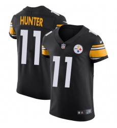 Men's Nike Pittsburgh Steelers #11 Justin Hunter Black Team Color Vapor Untouchable Elite Player NFL Jersey