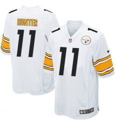 Men's Nike Pittsburgh Steelers #11 Justin Hunter Game White NFL Jersey
