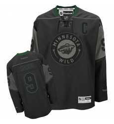 Men's Reebok Minnesota Wild #9 Mikko Koivu Authentic Black Ice NHL Jersey