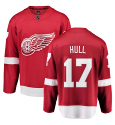 Youth Detroit Red Wings #17 Brett Hull Fanatics Branded Red Home Breakaway NHL Jersey
