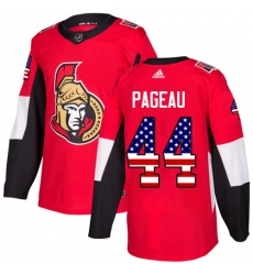 Youth Adidas Ottawa Senators #44 Jean-Gabriel Pageau Authentic Red USA Flag Fashion NHL Jersey