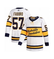 Youth Nashville Predators #57 Dante Fabbro Authentic White 2020 Winter Classic Hockey Jersey