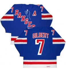 Men's CCM New York Rangers #7 Rod Gilbert Premier Royal Blue New Throwback NHL Jersey