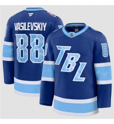 Men's Tampa Bay Lightning #88 Andrei Vasilevskiy Blue 2026 Stadium Series Stitched Jersey