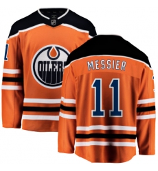 Youth Edmonton Oilers #11 Mark Messier Fanatics Branded Orange Home Breakaway NHL Jersey