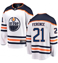 Youth Edmonton Oilers #21 Andrew Ference Fanatics Branded White Away Breakaway NHL Jersey
