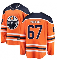 Youth Edmonton Oilers #67 Benoit Pouliot Fanatics Branded Orange Home Breakaway NHL Jersey