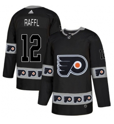 Men's Adidas Philadelphia Flyers #12 Michael Raffl Authentic Black Team Logo Fashion NHL Jersey