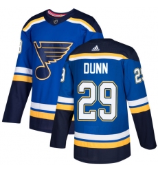 Youth Adidas St. Louis Blues #29 Vince Dunn Premier Royal Blue Home NHL Jersey
