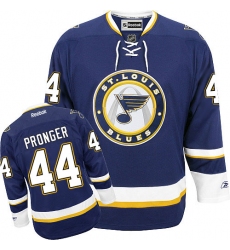 Youth Reebok St. Louis Blues #44 Chris Pronger Premier Navy Blue Third NHL Jersey
