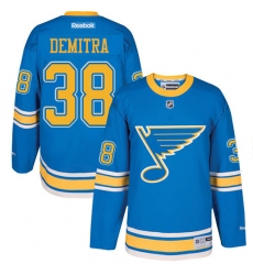 Youth Reebok St. Louis Blues #38 Pavol Demitra Premier Blue 2017 Winter Classic NHL Jersey