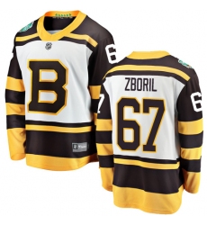 Youth Boston Bruins #67 Jakub Zboril White 2019 Winter Classic Fanatics Branded Breakaway NHL Jersey