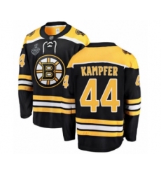 Youth Boston Bruins #44 Steven Kampfer Authentic Black Home Fanatics Branded Breakaway 2019 Stanley Cup Final Bound Hockey Jersey
