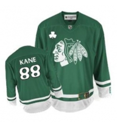 Youth Reebok Chicago Blackhawks #88 Patrick Kane Authentic Green St Patty's Day NHL Jersey