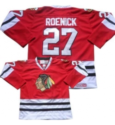 Men's CCM Chicago Blackhawks #27 Jeremy Roenick Premier Red Throwback NHL Jersey