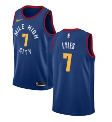 Women's Nike Denver Nuggets #7 Trey Lyles Authentic Light Blue Alternate NBA Jersey Statement Edition