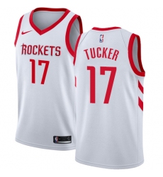Women's Nike Houston Rockets #17 PJ Tucker Authentic White NBA Jersey - Association Edition