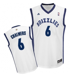 Men's Adidas Memphis Grizzlies #6 Mario Chalmers Swingman White Home NBA Jersey