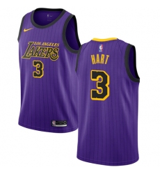 Youth Nike Los Angeles Lakers #3 Josh Hart Swingman Purple NBA Jersey - City Edition