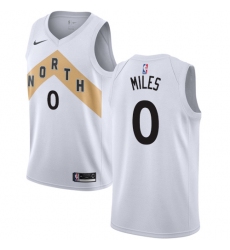 Youth Nike Toronto Raptors #0 C.J. Miles Swingman White NBA Jersey - City Edition