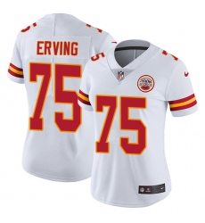 Women's Nike Kansas City Chiefs #75 Cameron Erving White Vapor Untouchable Elite Player NFL Jersey
