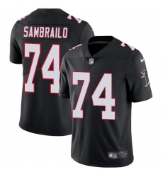 Youth Nike Atlanta Falcons #74 Ty Sambrailo Black Alternate Vapor Untouchable Elite Player NFL Jersey