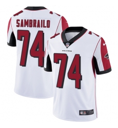 Youth Nike Atlanta Falcons #74 Ty Sambrailo White Vapor Untouchable Elite Player NFL Jersey