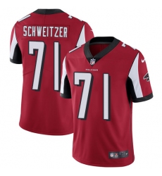 Youth Nike Atlanta Falcons #71 Wes Schweitzer Red Team Color Vapor Untouchable Elite Player NFL Jersey