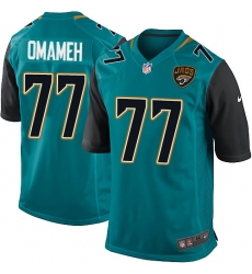 Men's Nike Jacksonville Jaguars #77 Patrick Omameh Game Teal Green Team Color NFL Jersey