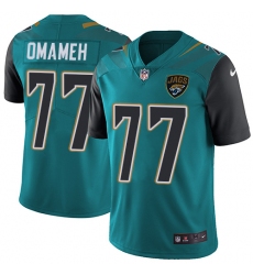 Men's Nike Jacksonville Jaguars #77 Patrick Omameh Teal Green Team Color Vapor Untouchable Limited Player NFL Jersey
