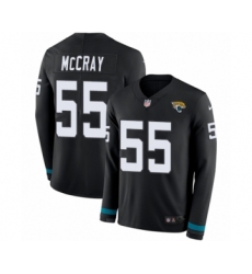 Men's Nike Jacksonville Jaguars #55 Lerentee McCray Limited Black Therma Long Sleeve NFL Jersey