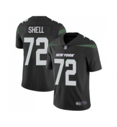 Youth New York Jets #72 Brandon Shell Black Alternate Vapor Untouchable Limited Player Football Jersey