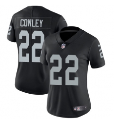 Women's Nike Oakland Raiders #22 Gareon Conley Black Team Color Vapor Untouchable Elite Player NFL Jersey
