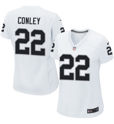 Women's Nike Oakland Raiders #22 Gareon Conley Game White NFL Jersey