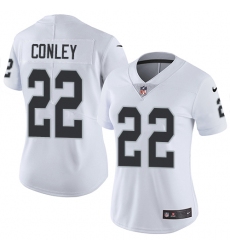 Women's Nike Oakland Raiders #22 Gareon Conley White Vapor Untouchable Elite Player NFL Jersey